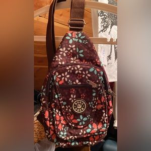Bobo Bags | Sling Back Bag | Color: Brown floral